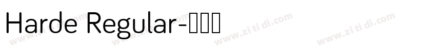 Harde Regular字体转换